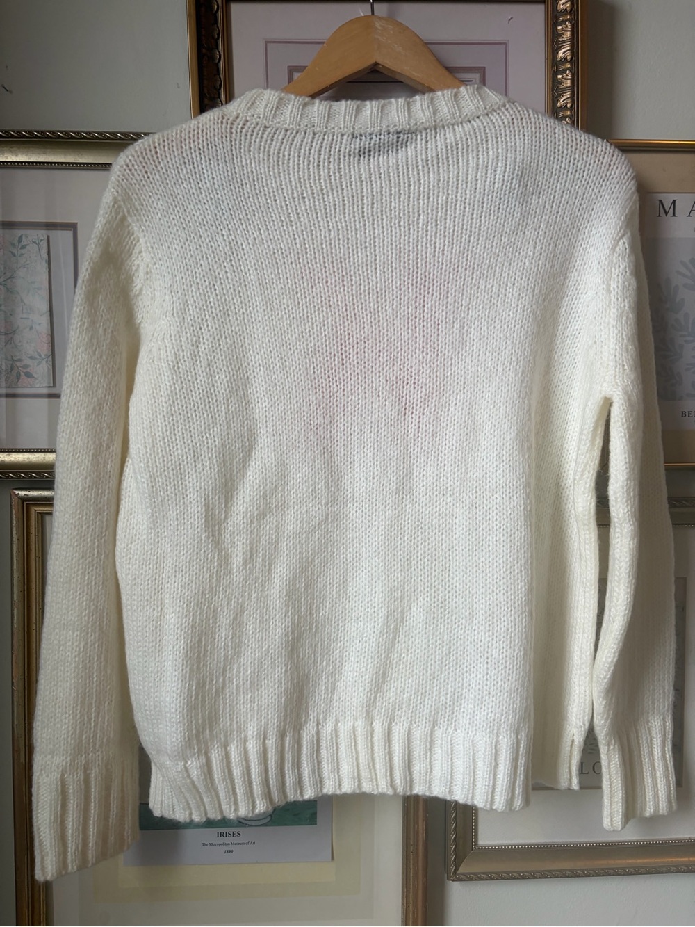 Wood Ships K Initial Crew Neck Sweater Small - Picture 5 of 8